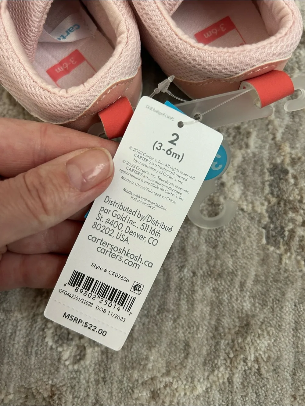 NWT 3-6 Months Baby Shoes Bundle - 2 pairs